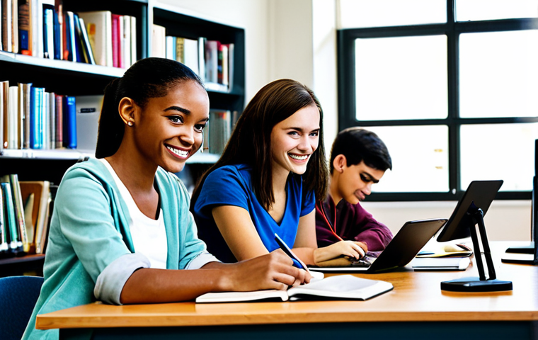 Motivated Learning Group**

"A diverse group of students, fully clothed in comfortable study attire, gathered around a table in a well-lit library, working collaboratively on electronics textbooks, appropriate content, safe for work, perfect anatomy, natural proportions, cheerful expressions, professional illustration, high quality, modest clothing, friendly atmosphere."

**