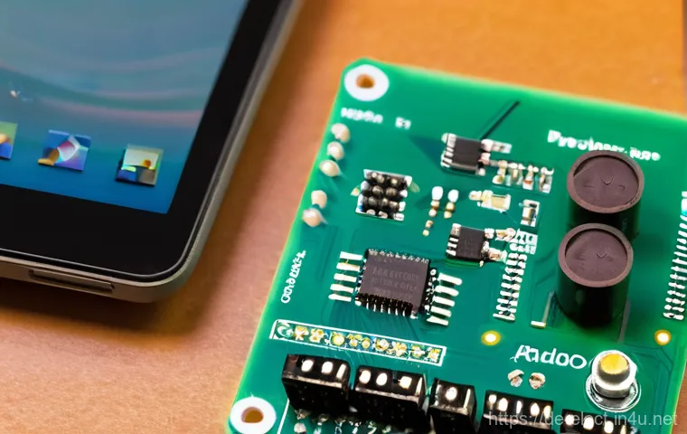 전자기기 자격증 대비 실습 방법 - **Prompt:** A close-up shot of skilled hands expertly soldering electronic components onto a printed...